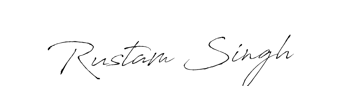 Make a beautiful signature design for name Rustam Singh. With this signature (Antro_Vectra) style, you can create a handwritten signature for free. Rustam Singh signature style 6 images and pictures png