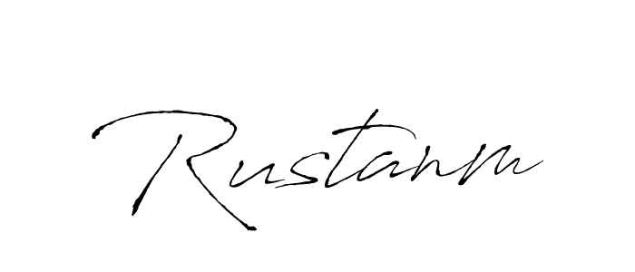 Rustanm stylish signature style. Best Handwritten Sign (Antro_Vectra) for my name. Handwritten Signature Collection Ideas for my name Rustanm. Rustanm signature style 6 images and pictures png