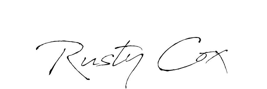 Create a beautiful signature design for name Rusty Cox. With this signature (Antro_Vectra) fonts, you can make a handwritten signature for free. Rusty Cox signature style 6 images and pictures png