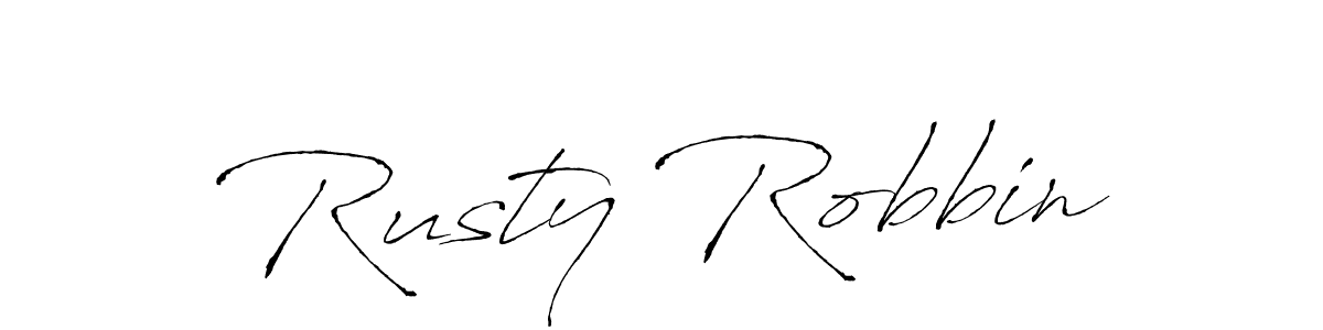 Also we have Rusty Robbin name is the best signature style. Create professional handwritten signature collection using Antro_Vectra autograph style. Rusty Robbin signature style 6 images and pictures png