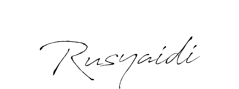 Also You can easily find your signature by using the search form. We will create Rusyaidi name handwritten signature images for you free of cost using Antro_Vectra sign style. Rusyaidi signature style 6 images and pictures png