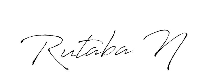 How to Draw Rutaba N signature style? Antro_Vectra is a latest design signature styles for name Rutaba N. Rutaba N signature style 6 images and pictures png