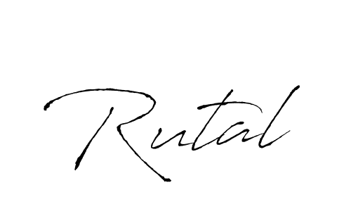 Make a beautiful signature design for name Rutal. With this signature (Antro_Vectra) style, you can create a handwritten signature for free. Rutal signature style 6 images and pictures png