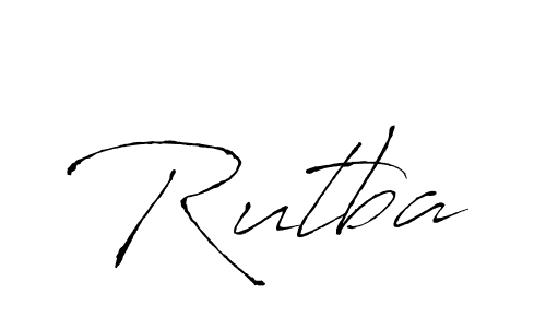 Rutba stylish signature style. Best Handwritten Sign (Antro_Vectra) for my name. Handwritten Signature Collection Ideas for my name Rutba. Rutba signature style 6 images and pictures png