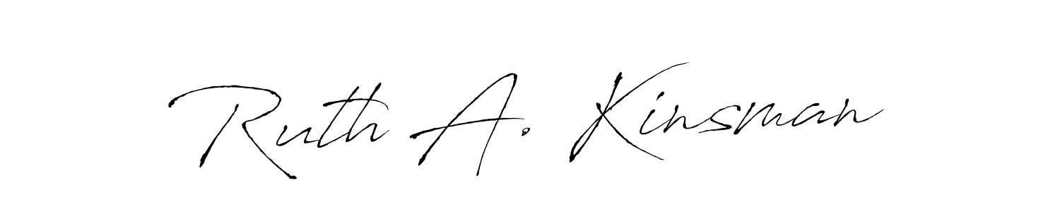 Make a beautiful signature design for name Ruth A. Kinsman. Use this online signature maker to create a handwritten signature for free. Ruth A. Kinsman signature style 6 images and pictures png