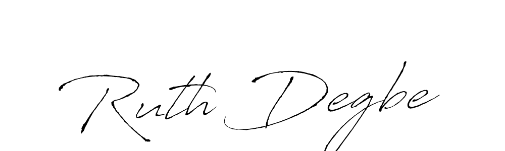 How to make Ruth Degbe signature? Antro_Vectra is a professional autograph style. Create handwritten signature for Ruth Degbe name. Ruth Degbe signature style 6 images and pictures png