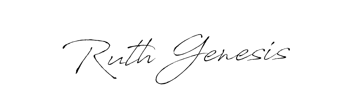 Use a signature maker to create a handwritten signature online. With this signature software, you can design (Antro_Vectra) your own signature for name Ruth Genesis. Ruth Genesis signature style 6 images and pictures png