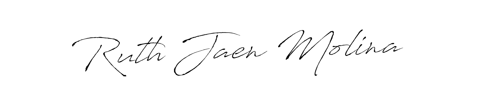 How to make Ruth Jaen Molina name signature. Use Antro_Vectra style for creating short signs online. This is the latest handwritten sign. Ruth Jaen Molina signature style 6 images and pictures png