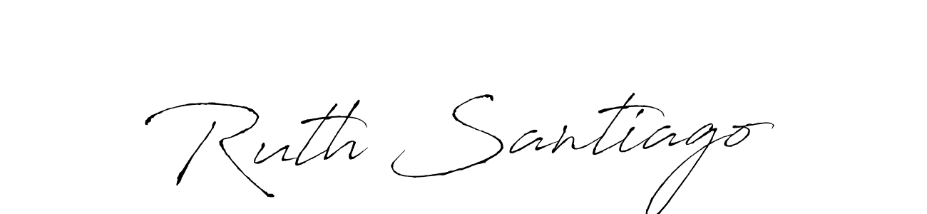 Ruth Santiago stylish signature style. Best Handwritten Sign (Antro_Vectra) for my name. Handwritten Signature Collection Ideas for my name Ruth Santiago. Ruth Santiago signature style 6 images and pictures png