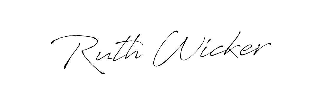 You should practise on your own different ways (Antro_Vectra) to write your name (Ruth Wicker) in signature. don't let someone else do it for you. Ruth Wicker signature style 6 images and pictures png