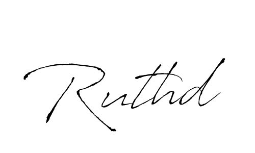 How to make Ruthd name signature. Use Antro_Vectra style for creating short signs online. This is the latest handwritten sign. Ruthd signature style 6 images and pictures png