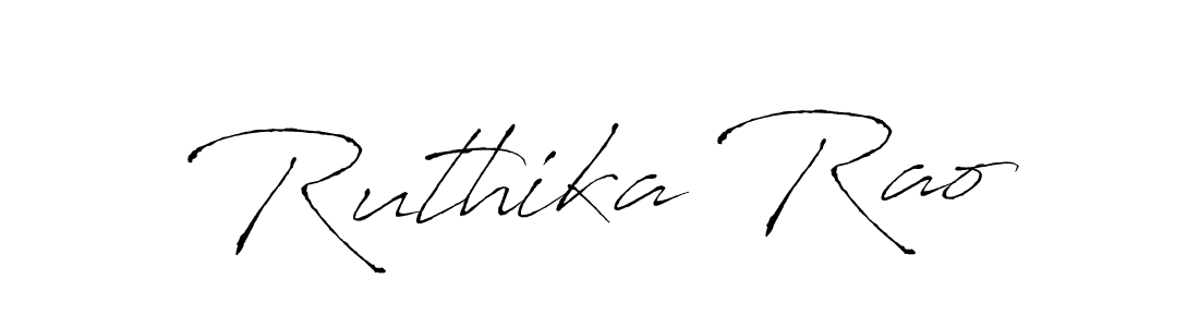 You should practise on your own different ways (Antro_Vectra) to write your name (Ruthika Rao) in signature. don't let someone else do it for you. Ruthika Rao signature style 6 images and pictures png