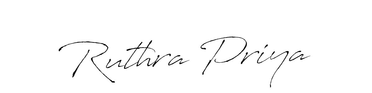 Use a signature maker to create a handwritten signature online. With this signature software, you can design (Antro_Vectra) your own signature for name Ruthra Priya. Ruthra Priya signature style 6 images and pictures png