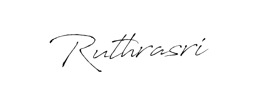 You should practise on your own different ways (Antro_Vectra) to write your name (Ruthrasri) in signature. don't let someone else do it for you. Ruthrasri signature style 6 images and pictures png