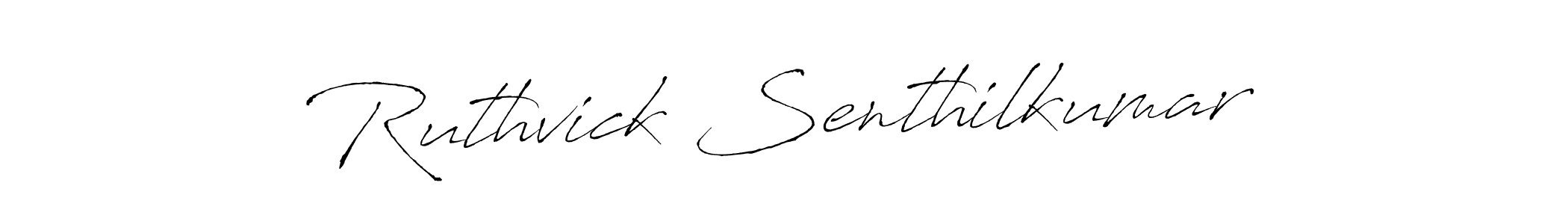 Also You can easily find your signature by using the search form. We will create Ruthvick Senthilkumar name handwritten signature images for you free of cost using Antro_Vectra sign style. Ruthvick Senthilkumar signature style 6 images and pictures png