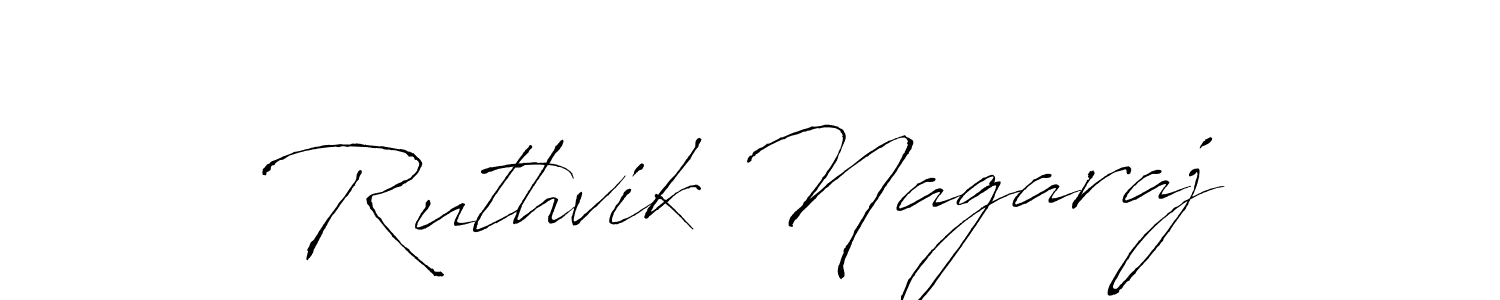 Create a beautiful signature design for name Ruthvik Nagaraj. With this signature (Antro_Vectra) fonts, you can make a handwritten signature for free. Ruthvik Nagaraj signature style 6 images and pictures png