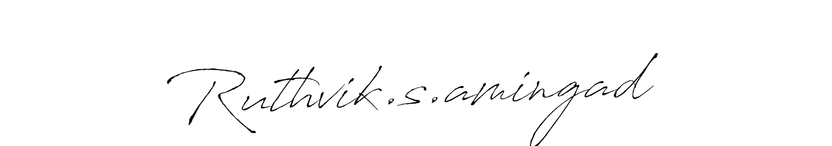 Use a signature maker to create a handwritten signature online. With this signature software, you can design (Antro_Vectra) your own signature for name Ruthvik.s.amingad. Ruthvik.s.amingad signature style 6 images and pictures png