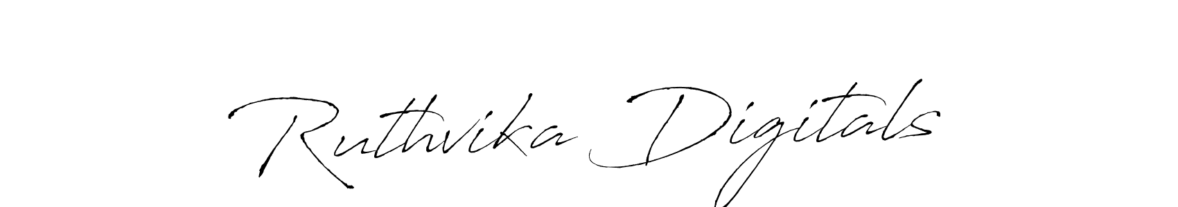 This is the best signature style for the Ruthvika Digitals name. Also you like these signature font (Antro_Vectra). Mix name signature. Ruthvika Digitals signature style 6 images and pictures png