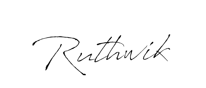 How to make Ruthwik signature? Antro_Vectra is a professional autograph style. Create handwritten signature for Ruthwik name. Ruthwik signature style 6 images and pictures png