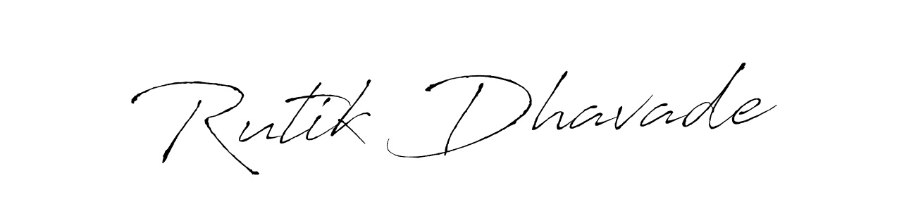 Antro_Vectra is a professional signature style that is perfect for those who want to add a touch of class to their signature. It is also a great choice for those who want to make their signature more unique. Get Rutik Dhavade name to fancy signature for free. Rutik Dhavade signature style 6 images and pictures png