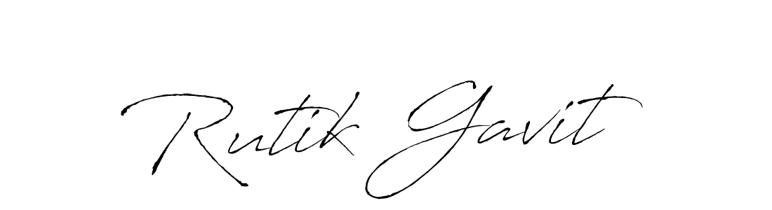 How to make Rutik Gavit signature? Antro_Vectra is a professional autograph style. Create handwritten signature for Rutik Gavit name. Rutik Gavit signature style 6 images and pictures png