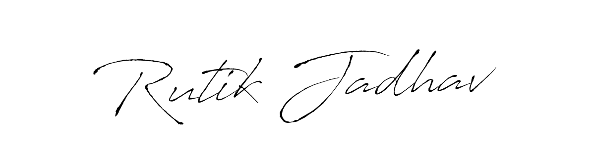 Similarly Antro_Vectra is the best handwritten signature design. Signature creator online .You can use it as an online autograph creator for name Rutik Jadhav. Rutik Jadhav signature style 6 images and pictures png