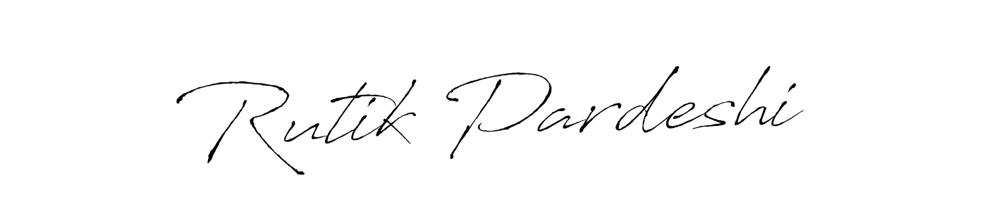 You should practise on your own different ways (Antro_Vectra) to write your name (Rutik Pardeshi) in signature. don't let someone else do it for you. Rutik Pardeshi signature style 6 images and pictures png