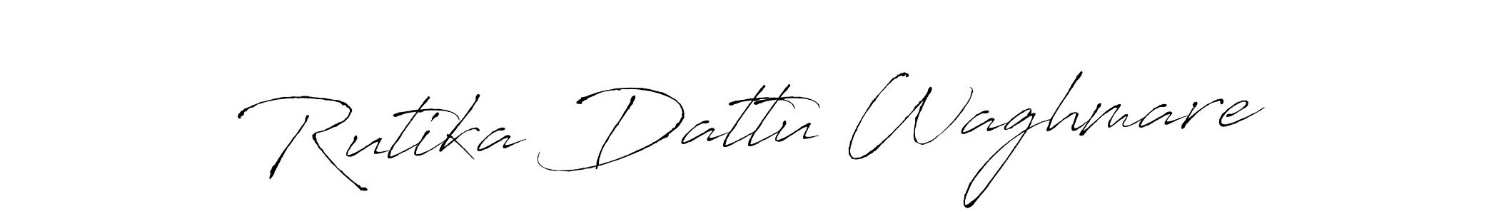 Rutika Dattu Waghmare stylish signature style. Best Handwritten Sign (Antro_Vectra) for my name. Handwritten Signature Collection Ideas for my name Rutika Dattu Waghmare. Rutika Dattu Waghmare signature style 6 images and pictures png