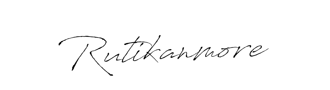 Also You can easily find your signature by using the search form. We will create Rutikanmore name handwritten signature images for you free of cost using Antro_Vectra sign style. Rutikanmore signature style 6 images and pictures png