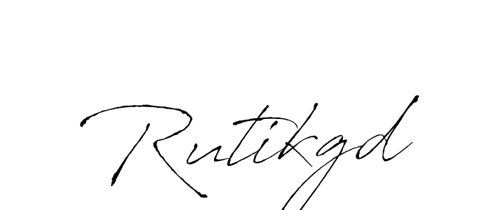 How to make Rutikgd signature? Antro_Vectra is a professional autograph style. Create handwritten signature for Rutikgd name. Rutikgd signature style 6 images and pictures png