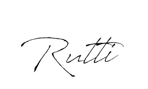 You should practise on your own different ways (Antro_Vectra) to write your name (Rutti) in signature. don't let someone else do it for you. Rutti signature style 6 images and pictures png