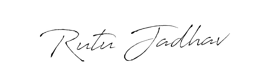 You should practise on your own different ways (Antro_Vectra) to write your name (Rutu Jadhav) in signature. don't let someone else do it for you. Rutu Jadhav signature style 6 images and pictures png