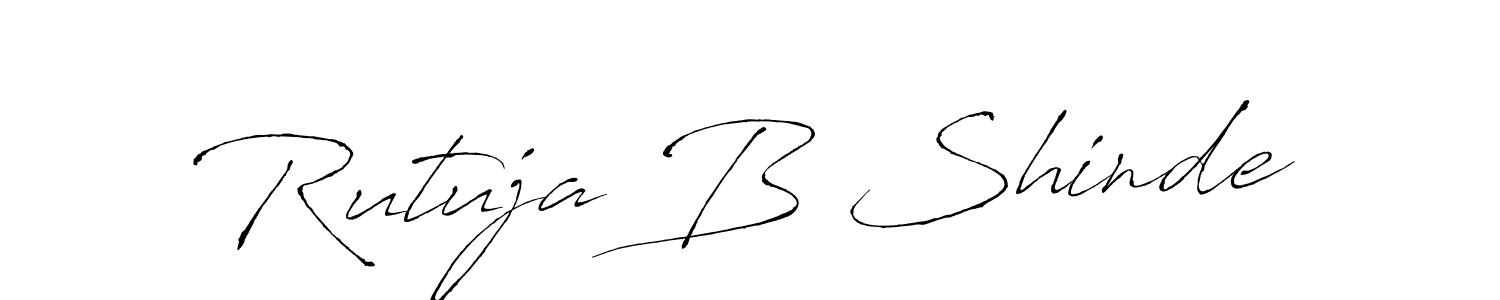 Antro_Vectra is a professional signature style that is perfect for those who want to add a touch of class to their signature. It is also a great choice for those who want to make their signature more unique. Get Rutuja B Shinde name to fancy signature for free. Rutuja B Shinde signature style 6 images and pictures png