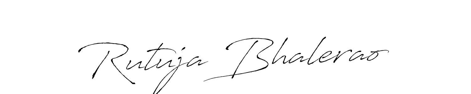 Make a beautiful signature design for name Rutuja Bhalerao. With this signature (Antro_Vectra) style, you can create a handwritten signature for free. Rutuja Bhalerao signature style 6 images and pictures png