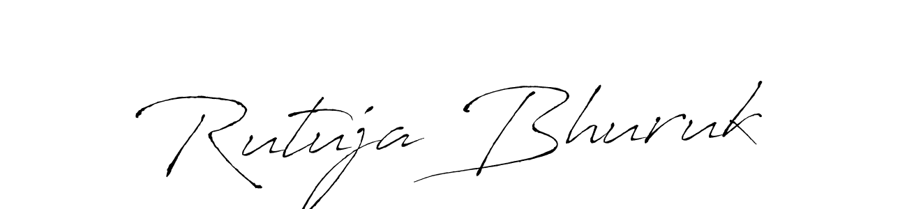How to make Rutuja Bhuruk signature? Antro_Vectra is a professional autograph style. Create handwritten signature for Rutuja Bhuruk name. Rutuja Bhuruk signature style 6 images and pictures png