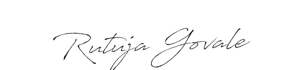 Antro_Vectra is a professional signature style that is perfect for those who want to add a touch of class to their signature. It is also a great choice for those who want to make their signature more unique. Get Rutuja Govale name to fancy signature for free. Rutuja Govale signature style 6 images and pictures png