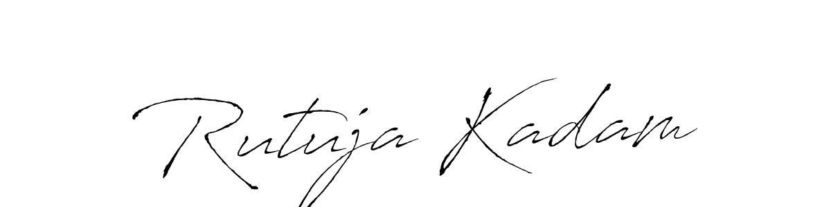 Design your own signature with our free online signature maker. With this signature software, you can create a handwritten (Antro_Vectra) signature for name Rutuja Kadam. Rutuja Kadam signature style 6 images and pictures png