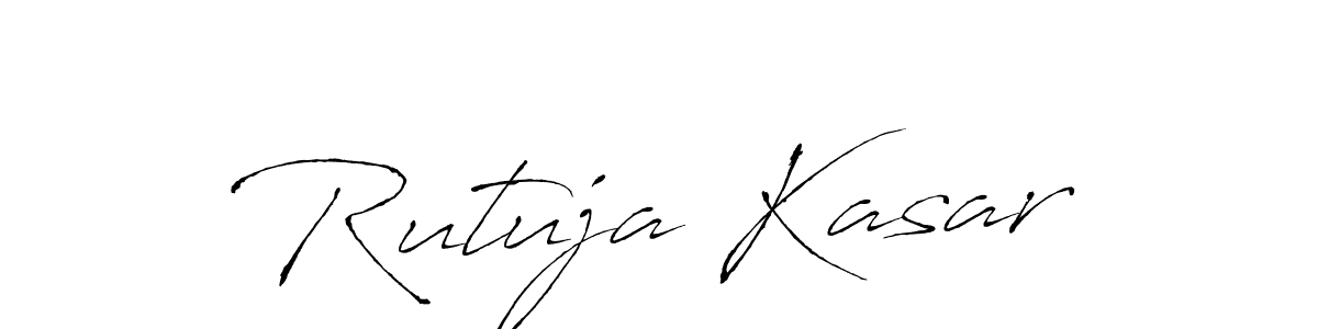 This is the best signature style for the Rutuja Kasar name. Also you like these signature font (Antro_Vectra). Mix name signature. Rutuja Kasar signature style 6 images and pictures png