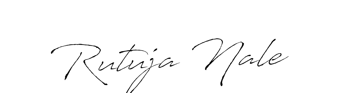 How to make Rutuja Nale signature? Antro_Vectra is a professional autograph style. Create handwritten signature for Rutuja Nale name. Rutuja Nale signature style 6 images and pictures png