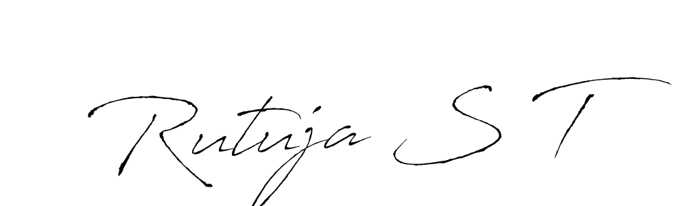 It looks lik you need a new signature style for name Rutuja S T. Design unique handwritten (Antro_Vectra) signature with our free signature maker in just a few clicks. Rutuja S T signature style 6 images and pictures png