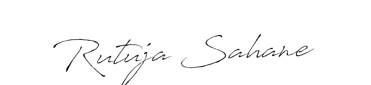 It looks lik you need a new signature style for name Rutuja Sahane. Design unique handwritten (Antro_Vectra) signature with our free signature maker in just a few clicks. Rutuja Sahane signature style 6 images and pictures png