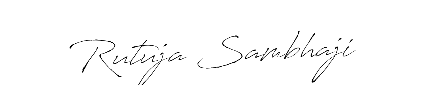 How to make Rutuja Sambhaji signature? Antro_Vectra is a professional autograph style. Create handwritten signature for Rutuja Sambhaji name. Rutuja Sambhaji signature style 6 images and pictures png