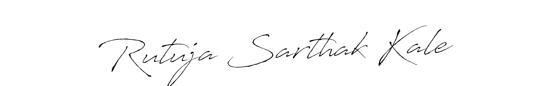 This is the best signature style for the Rutuja Sarthak Kale name. Also you like these signature font (Antro_Vectra). Mix name signature. Rutuja Sarthak Kale signature style 6 images and pictures png