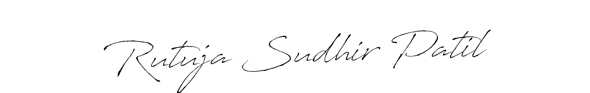 Make a beautiful signature design for name Rutuja Sudhir Patil. Use this online signature maker to create a handwritten signature for free. Rutuja Sudhir Patil signature style 6 images and pictures png