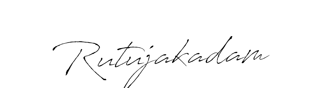 You should practise on your own different ways (Antro_Vectra) to write your name (Rutujakadam) in signature. don't let someone else do it for you. Rutujakadam signature style 6 images and pictures png