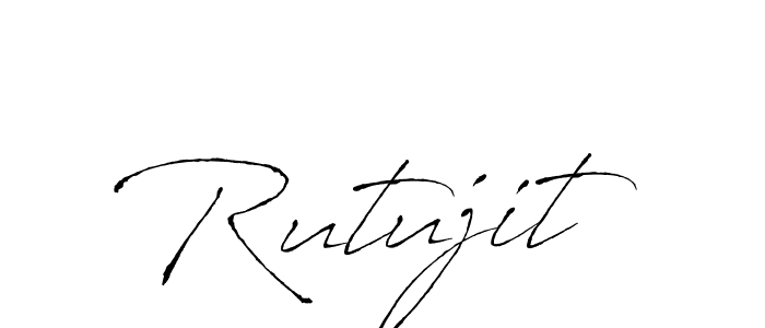 Antro_Vectra is a professional signature style that is perfect for those who want to add a touch of class to their signature. It is also a great choice for those who want to make their signature more unique. Get Rutujit name to fancy signature for free. Rutujit signature style 6 images and pictures png