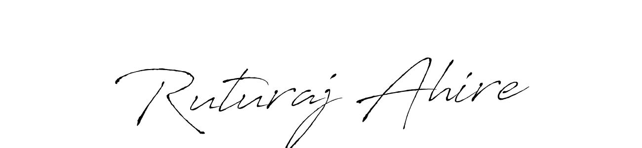 It looks lik you need a new signature style for name Ruturaj Ahire. Design unique handwritten (Antro_Vectra) signature with our free signature maker in just a few clicks. Ruturaj Ahire signature style 6 images and pictures png