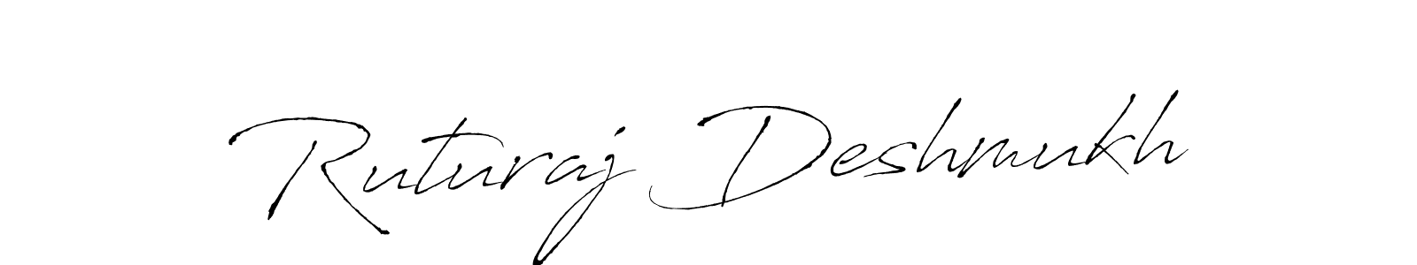 Make a beautiful signature design for name Ruturaj Deshmukh. With this signature (Antro_Vectra) style, you can create a handwritten signature for free. Ruturaj Deshmukh signature style 6 images and pictures png