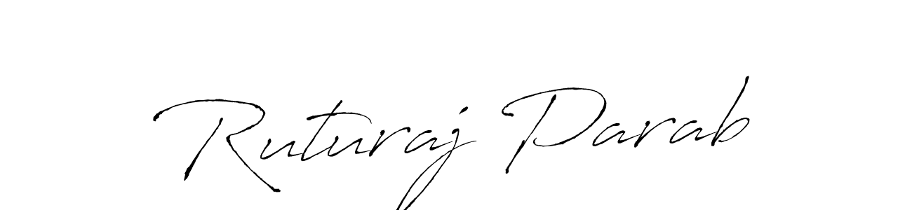 Make a beautiful signature design for name Ruturaj Parab. With this signature (Antro_Vectra) style, you can create a handwritten signature for free. Ruturaj Parab signature style 6 images and pictures png
