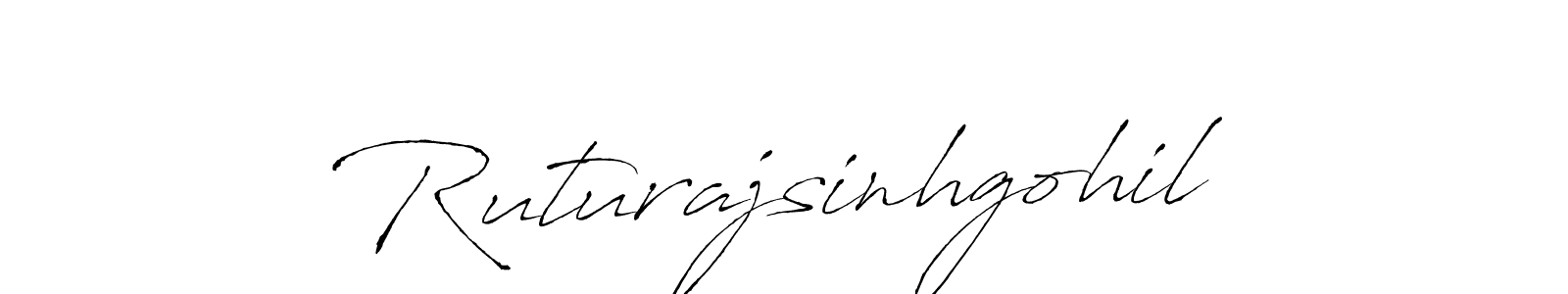 Make a beautiful signature design for name Ruturajsinhgohil. With this signature (Antro_Vectra) style, you can create a handwritten signature for free. Ruturajsinhgohil signature style 6 images and pictures png